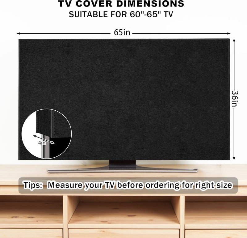 Orchidleaf TV Cover for Moving 60"-65" TV Screen Protector Cover and Flat Dust Anti-Scratch TV For Moving with Bottom Strap and Gloves, Moving, Renovation, Painting - Image 3